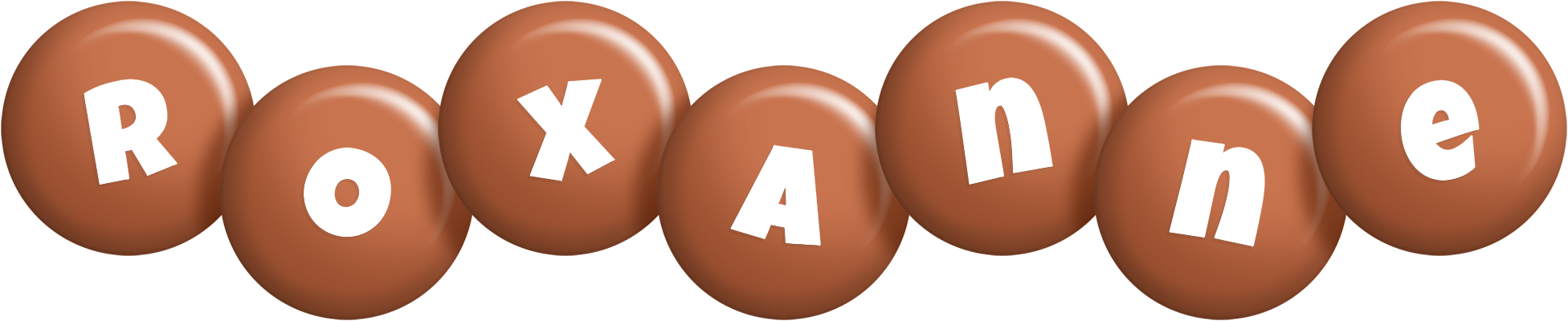 Roxanne candy-brown logo
