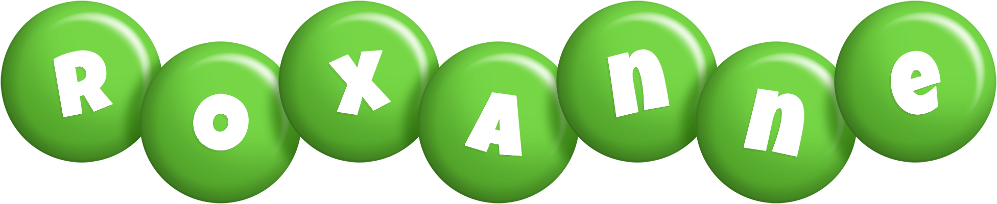 Roxanne candy-green logo