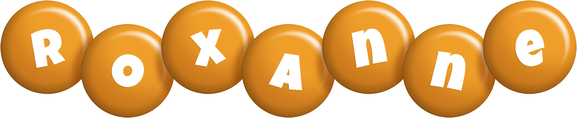 Roxanne candy-orange logo