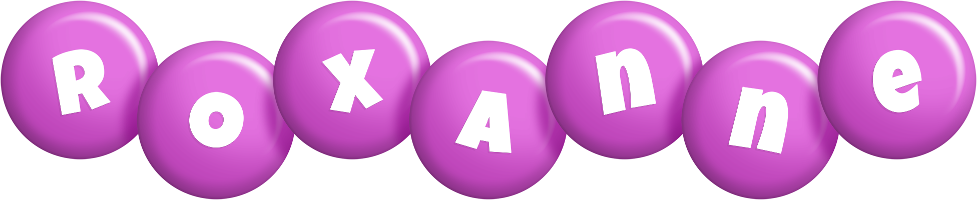 Roxanne candy-purple logo