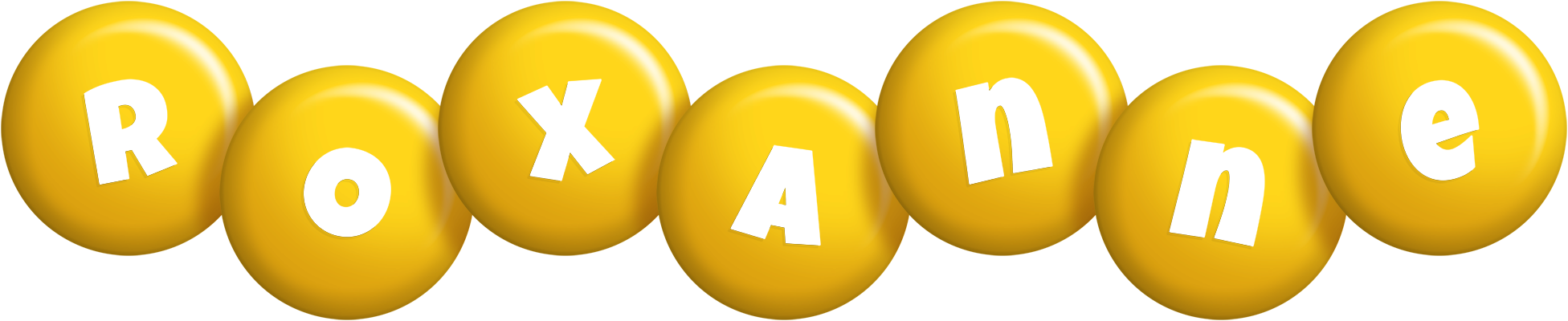Roxanne candy-yellow logo