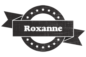 Roxanne grunge logo