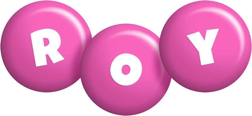Roy candy-pink logo