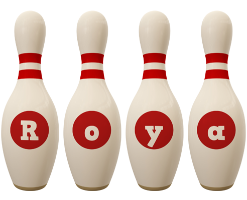 Roya bowling-pin logo