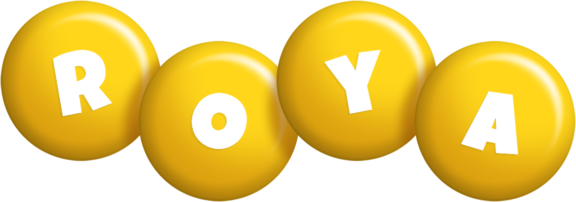 Roya candy-yellow logo
