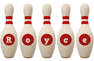 Royce bowling-pin logo