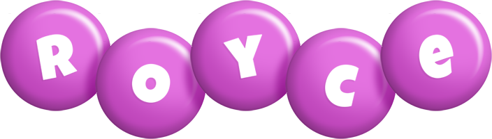 Royce candy-purple logo