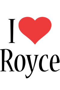 Royce i-love logo