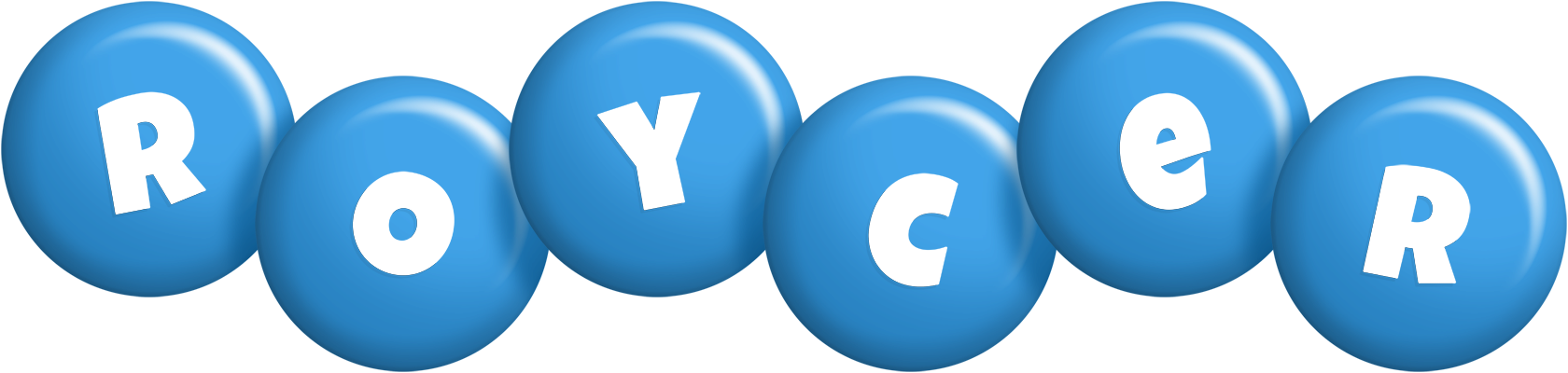 Roycer candy-blue logo