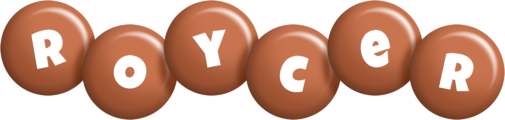 Roycer candy-brown logo
