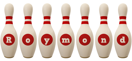 Roymond bowling-pin logo