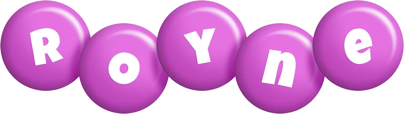 Royne candy-purple logo