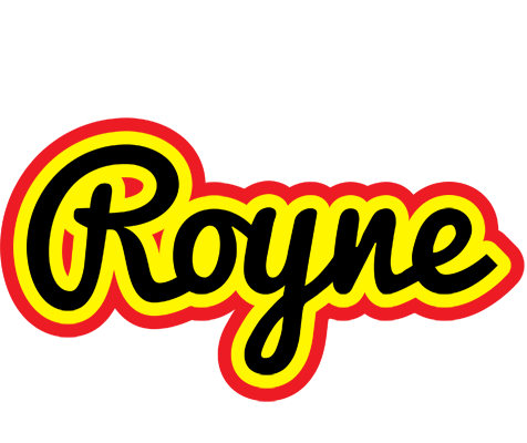 Royne flaming logo