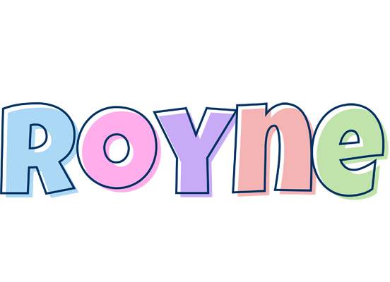 Royne pastel logo
