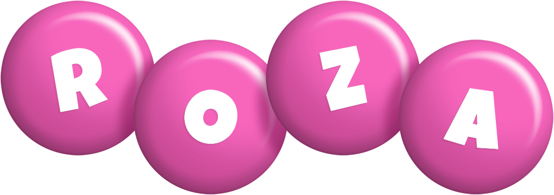 Roza candy-pink logo