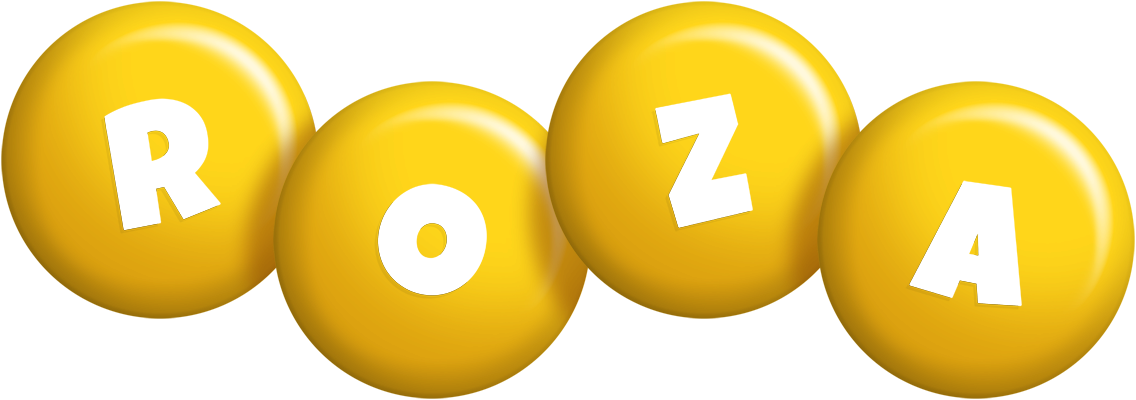 Roza candy-yellow logo