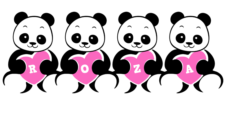 Roza love-panda logo