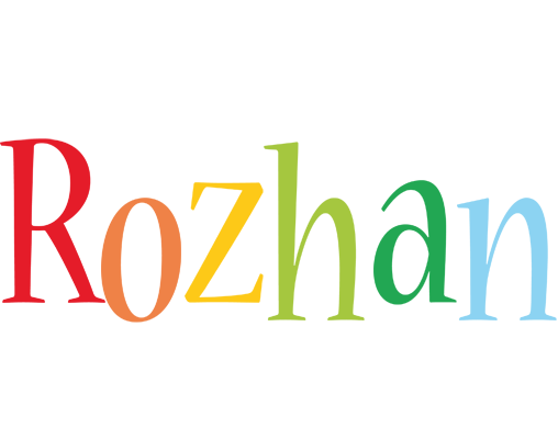 Rozhan birthday logo