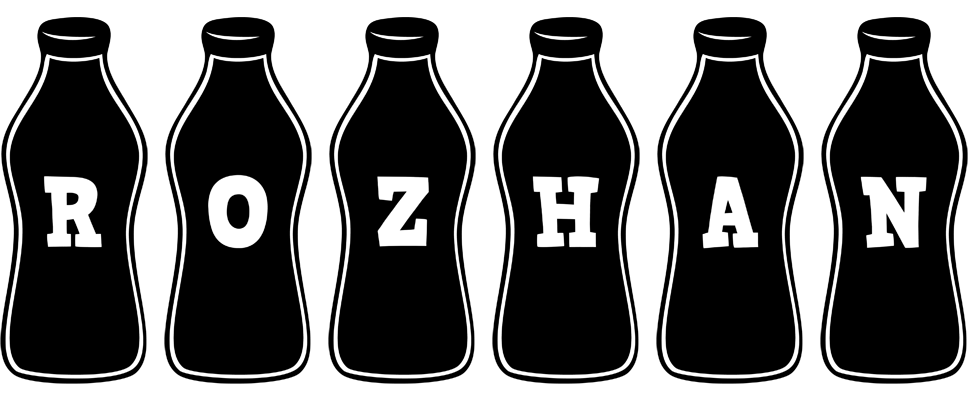 Rozhan bottle logo
