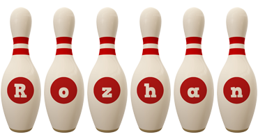 Rozhan bowling-pin logo