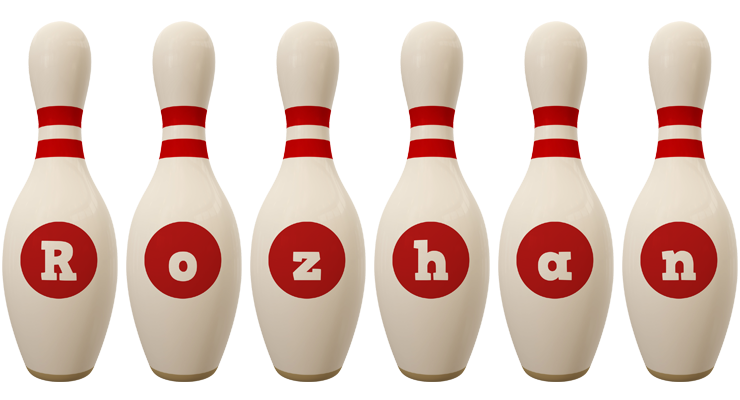 Rozhan bowling-pin logo