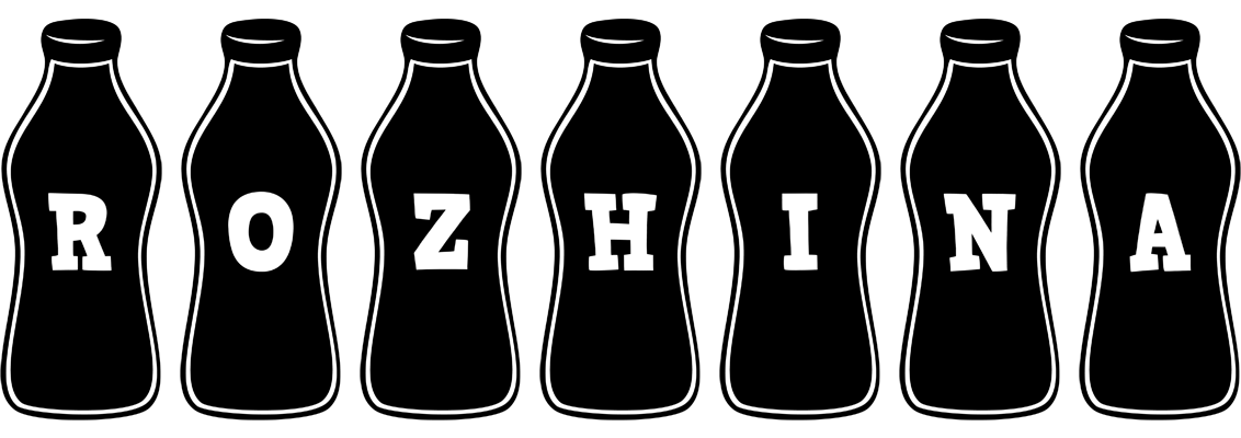 Rozhina bottle logo