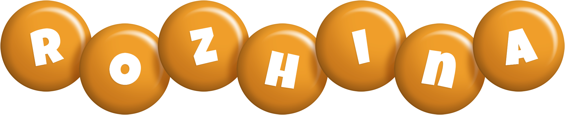 Rozhina candy-orange logo
