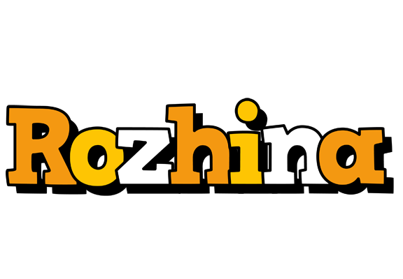 Rozhina cartoon logo