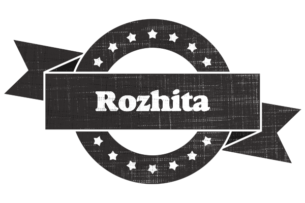 Rozhita grunge logo
