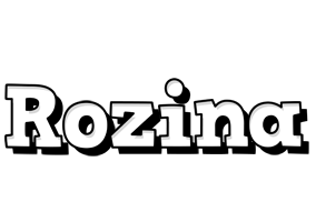 Rozina snowing logo