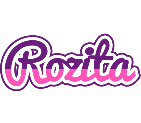 Rozita cheerful logo