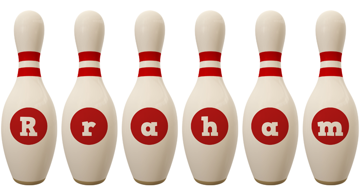 Rraham bowling-pin logo