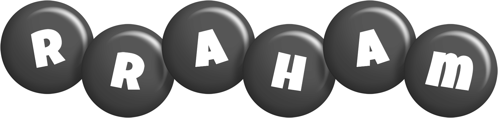 Rraham candy-black logo