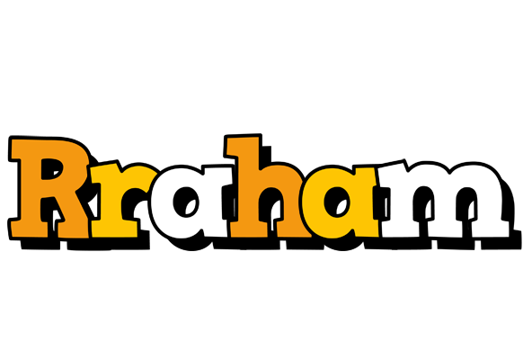 Rraham cartoon logo