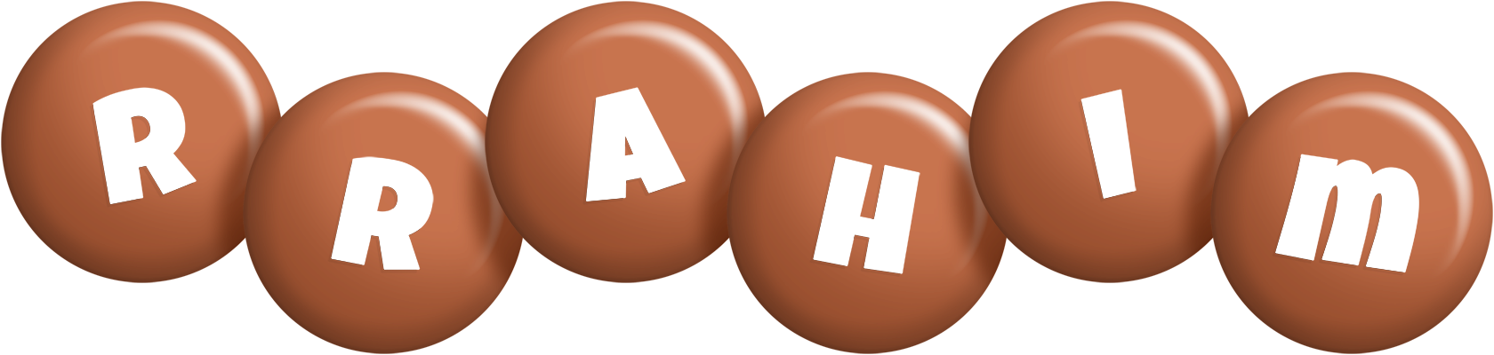 Rrahim candy-brown logo