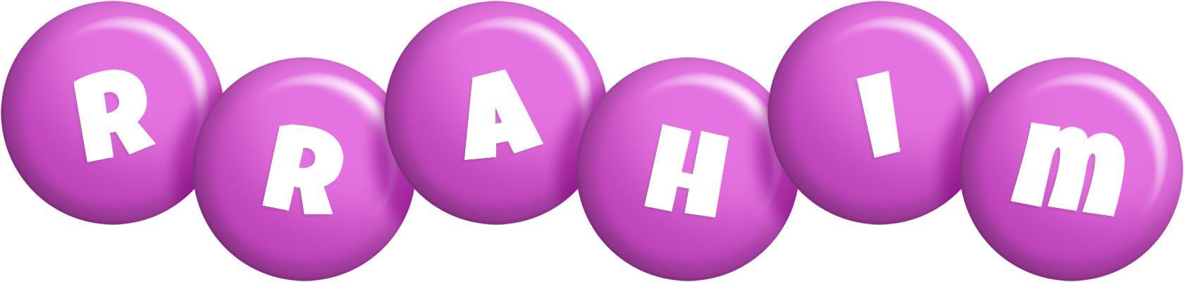 Rrahim candy-purple logo