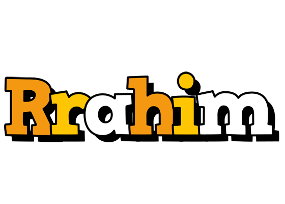 Rrahim cartoon logo
