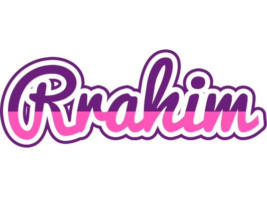 Rrahim cheerful logo