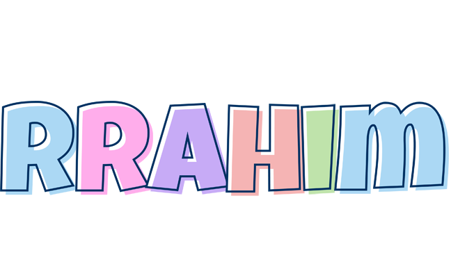 Rrahim pastel logo