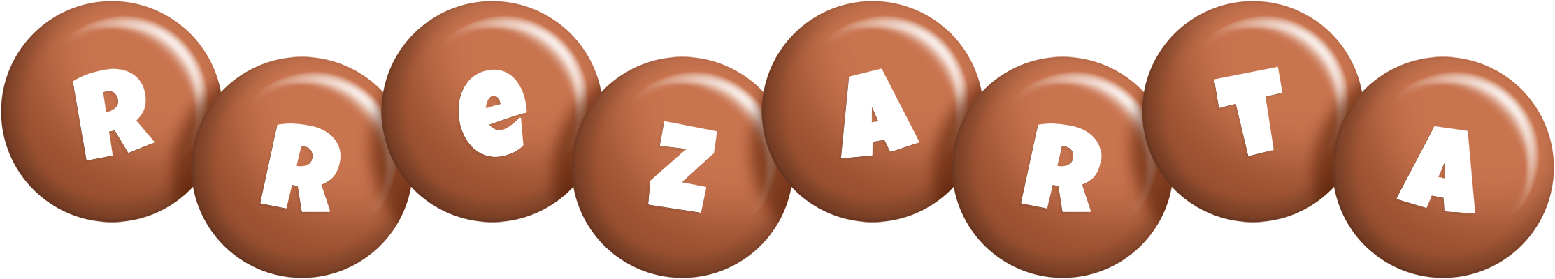 Rrezarta candy-brown logo