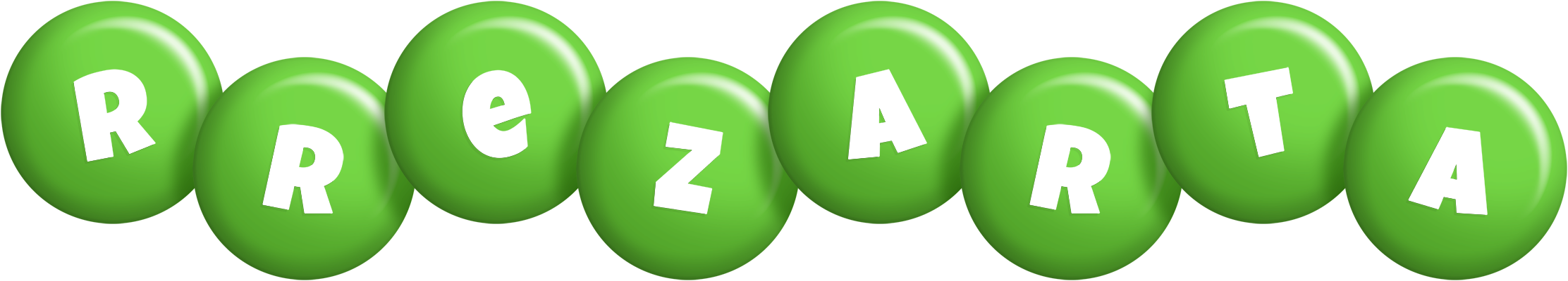 Rrezarta candy-green logo
