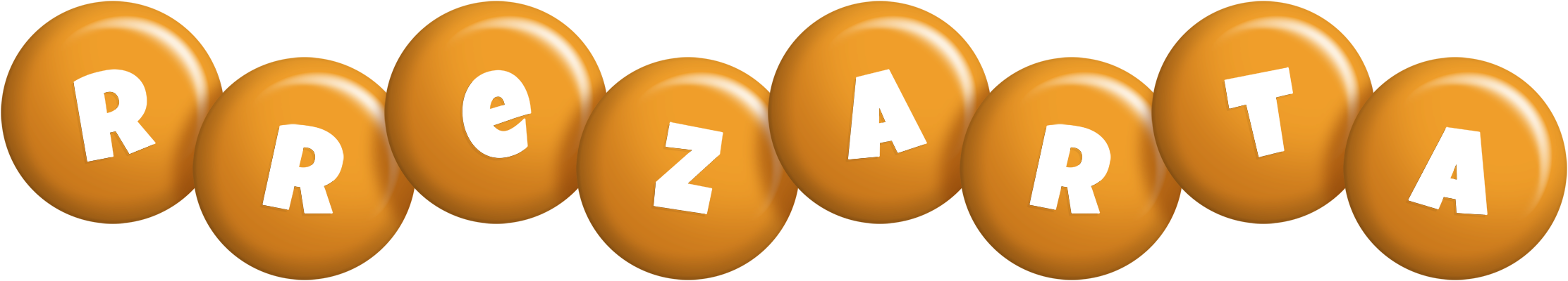 Rrezarta candy-orange logo