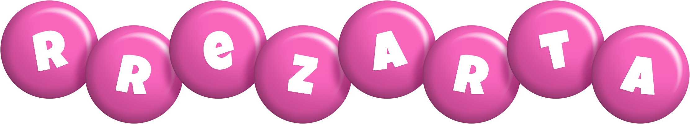 Rrezarta candy-pink logo