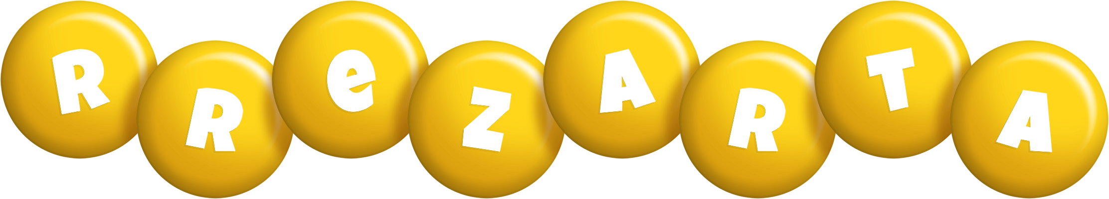 Rrezarta candy-yellow logo