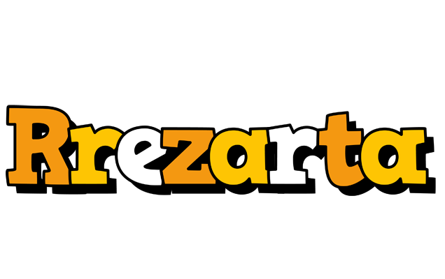 Rrezarta cartoon logo