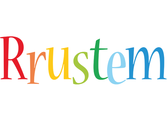 Rrustem birthday logo