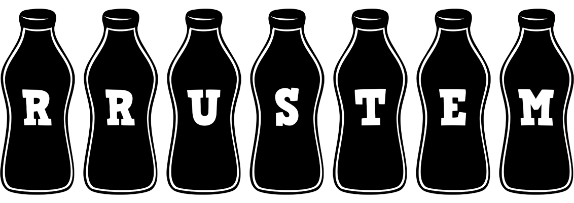 Rrustem bottle logo