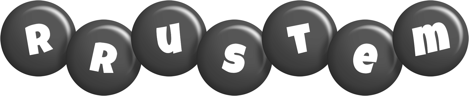 Rrustem candy-black logo