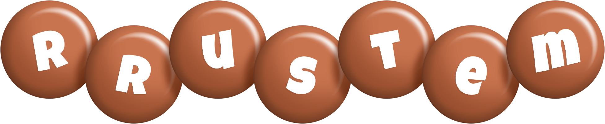 Rrustem candy-brown logo
