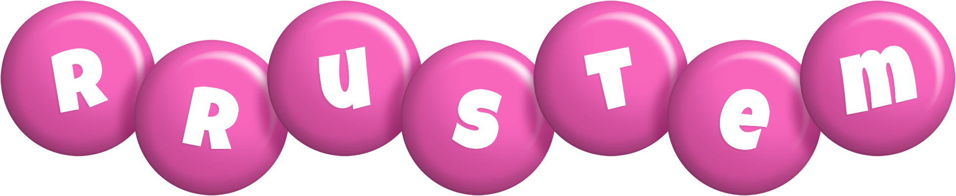 Rrustem candy-pink logo